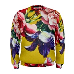 Textile Printing Flower Rose Cover Men s Sweatshirt by Sapixe