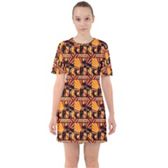 Surfing Sixties Short Sleeve Mini Dress by ArtworkByPatrick