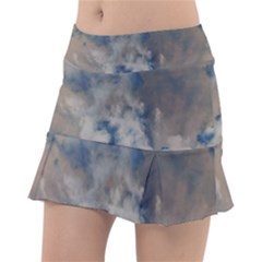Deep Time Clouds Tennis Skirt by LoolyElzayat