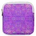 Hot Pink And Purple Abstract Branch Pattern Mini Square Pouch View1