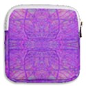 Hot Pink And Purple Abstract Branch Pattern Mini Square Pouch View2