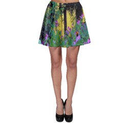 Hazy Morning Sunrise In My Rubio Garden Skater Skirt by myrubiogarden