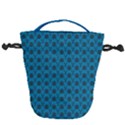 Lion Vs Gazelle Damask Pattern Drawstring Bucket Bag View1