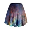 Lagoon Nebula Interstellar Cloud Pastel pink, turquoise and yellow stars Mini Flare Skirt View2
