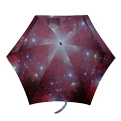 Christmas Tree Cluster Red Stars Nebula Constellation Astronomy Mini Folding Umbrellas by genx