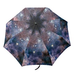 Carina Nebula Ngc 3372 The Grand Nebula Pink Purple And Blue With Shiny Stars Astronomy Folding Umbrellas by genx