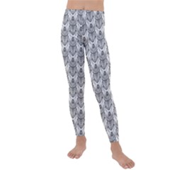 Scarab Pattern Egyptian Mythology Black And White Kids  Lightweight Velour Leggings by genx