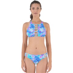Blue And Hot Pink Succulent Underwater Sedum Perfectly Cut Out Bikini Set by myrubiogarden