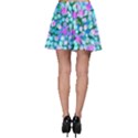 Blue And Hot Pink Succulent Sedum Flowers Detail Skater Skirt View2