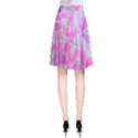 Hot Pink And White Peppermint Twist Garden Phlox A-Line Skirt View2