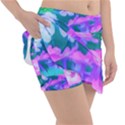 Pink, Green, Blue And White Garden Phlox Flowers Tennis Skirt View3