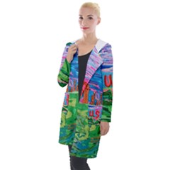 Our Town My Town Hooded Pocket Cardigan by arwwearableart