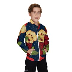 Flowers Vintage Floral Windbreaker (kids) by Wegoenart