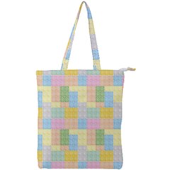 Lego Background Double Zip Up Tote Bag by Wegoenart