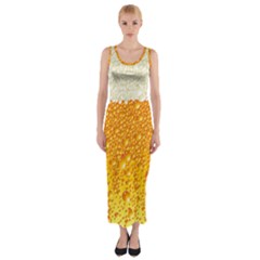 Bubble Beer Fitted Maxi Dress by Wegoenart