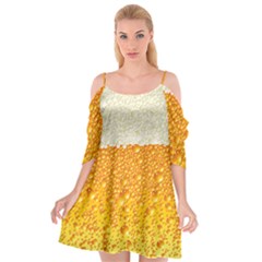 Bubble Beer Cutout Spaghetti Strap Chiffon Dress by Wegoenart