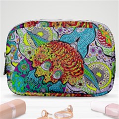 Supersonic Lavahead Lizard Make Up Pouch (small) by chellerayartisans