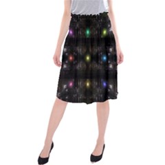Abstract Sphere Box Space Hyper Midi Beach Skirt by Simbadda