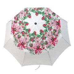 Bloom Christmas Red Flowers Folding Umbrellas by Simbadda