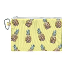 Pineapples Fruit Pattern Texture Canvas Cosmetic Bag (large) by Simbadda
