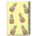 Pineapples Fruit Pattern Texture 5.5  x 8.5  Notebook New View2