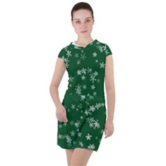 Template Winter Christmas Xmas Drawstring Hooded Dress by Simbadda