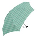 Mint Triangle shape pattern Mini Folding Umbrellas View2