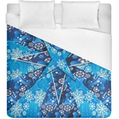 Christmas Background Pattern Duvet Cover (king Size) by Wegoenart