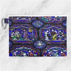 Church Window Canterbury Canvas Cosmetic Bag (xl) by Wegoenart