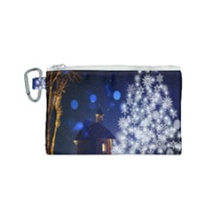 Christmas Card Christmas Atmosphere Canvas Cosmetic Bag (small) by Wegoenart