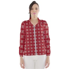Christmas Paper Pattern Windbreaker (women) by Wegoenart