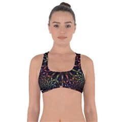 Fractal Colorful Pattern Texture Got No Strings Sports Bra by Wegoenart