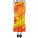 Abstract Background Design Full Length Maxi Skirt View2