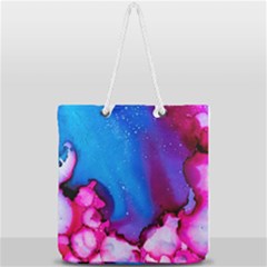 Abstract Detail Art Texture Full Print Rope Handle Tote (large) by Wegoenart