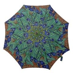 Antique Art Artwork Bloom Blooming Hook Handle Umbrellas (small) by Wegoenart
