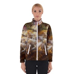 Fractal Background Color Colorful Winter Jacket by Wegoenart