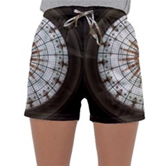 Dome Glass Architecture Glass Dome Sleepwear Shorts by Wegoenart