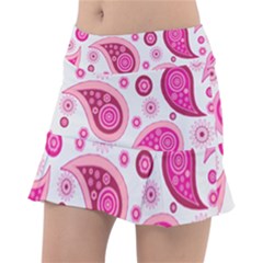 Paisley Pattern Art Background Tennis Skirt by Wegoenart