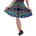 Fractal Art Artwork Digital Art A-line Skater Skirt View2