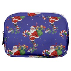 Christmas Vintage Santa Background Make Up Pouch (small) by Wegoenart