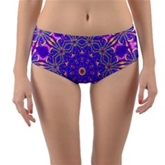 Art Abstract Background Reversible Mid-waist Bikini Bottoms by Wegoenart