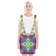 Flower Design Design Artistic Braces Suspender Skirt by Wegoenart