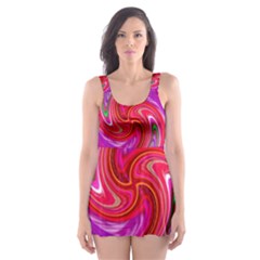 Abstract Art Abstract Background Skater Dress Swimsuit by Wegoenart