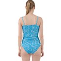 Scribble Reason Design Pattern Cut Out Top Tankini Set View2