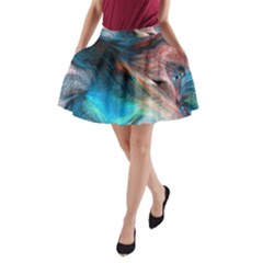 Background Art Abstract Watercolor A-line Pocket Skirt by Wegoenart