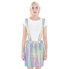 Background Abstract Pastels Braces Suspender Skirt by Wegoenart