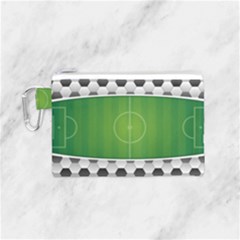 Background Sports Soccer Football Canvas Cosmetic Bag (small) by Wegoenart