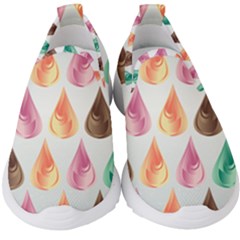Background Colorful Abstract Kids  Slip On Sneakers by Wegoenart