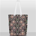 Background Abstract Pattern Green Full Print Rope Handle Tote (Small) View2