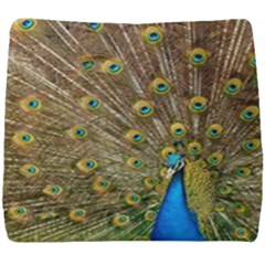 Peacock Plumage Bird Peafowl Seat Cushion by Wegoenart